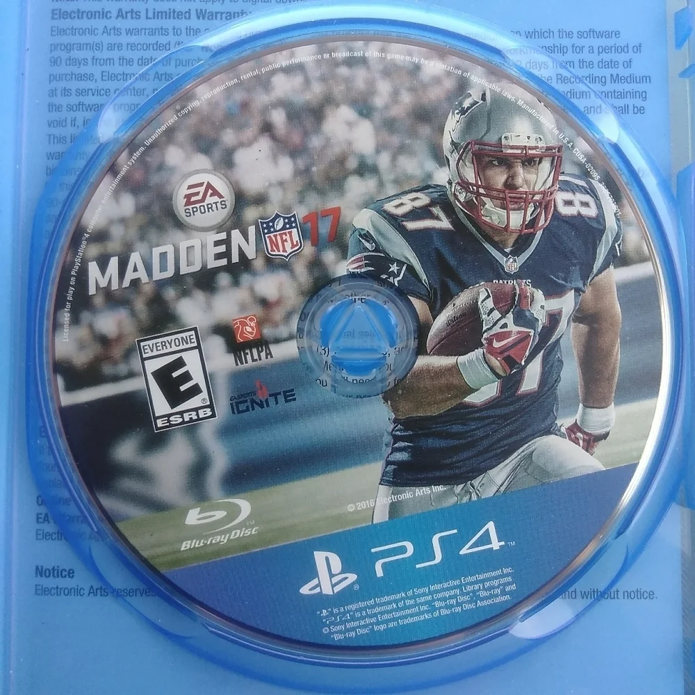PS4 Play Station 4 EA Sports Madden 17 NFL Football NFLPA Video Game Gamer